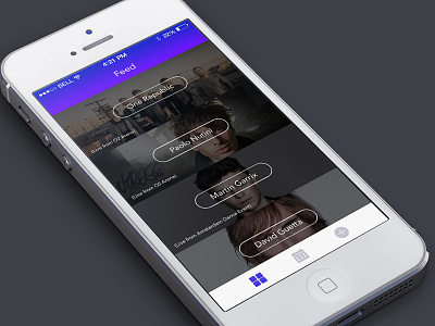 Music App app app design design feed interface interface design ios7 ios8 live music ui ux