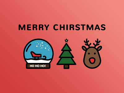 Merry Christmas! app christmas icon icon design icons interface reindeer rudolf snow snow globe xmas xmas tree