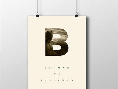 Batman Minimalist Poster batman branding dawn of justice design graphic design illustration minimal minimalist poster print superman typography