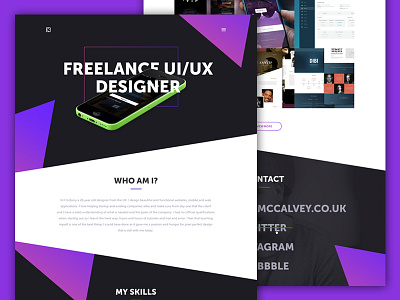 Personal Website WIP app design branding design designer freelance interface self branding ui ux web design website website design