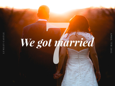 We got married!