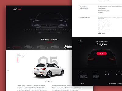 Audi - A new experience (Full) audi car design e commerce ipad layout typography ui ux web web design website