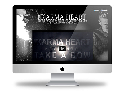 The Karma Heart css dark graphic design graphicdesign html imac photoshop user experience user interface web design web development website design