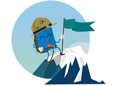 Mountaineering 🏔️ adobe ai illustrator mountaineering