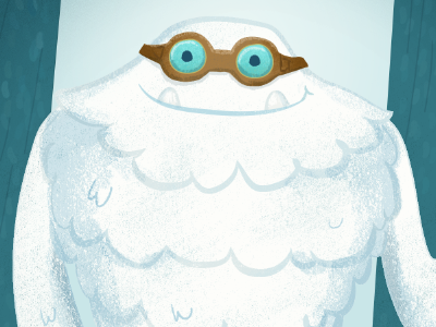 Yeti character WIP — His name is Abe abominable character illustration process progress snowman yeti