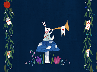 The white rabbit. alice illustration rabbit wonderland