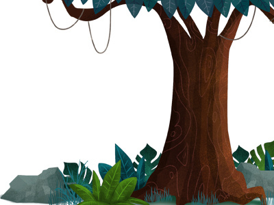 Tree element for background app background illustration scene