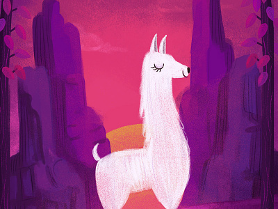 Llama — digital painting exercise 