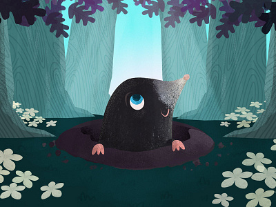 Moley, Moley, Moley animals animation character illustration mole