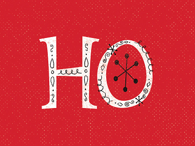 Ho christmas ho holiday illustration personal project red santa wip