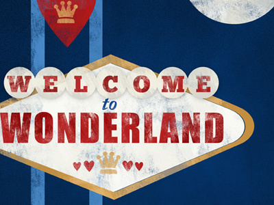 Welcome to Wonderland books illustration texture twist type