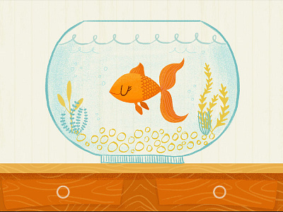 Fish update to animation 2d animation bowl fish illustration water