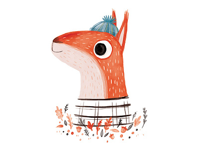 Creature Series Character 3: Squirrel animals illustration nature print squirrel wildlife
