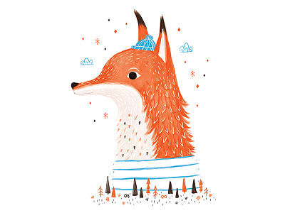Creature Series Character 8: Fox character desgin fox illustration pattern print wip
