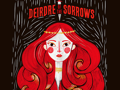 Irish Tales : Deirdre of the Sorrows book bookcover folklore illustration ireland irish tales legends myth story