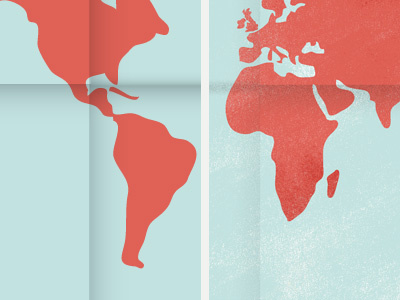 Vector or Texture blue map red texture vector world map