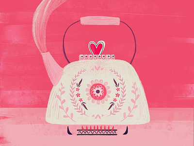 I’m all steamed up over you x card design illustration valentines
