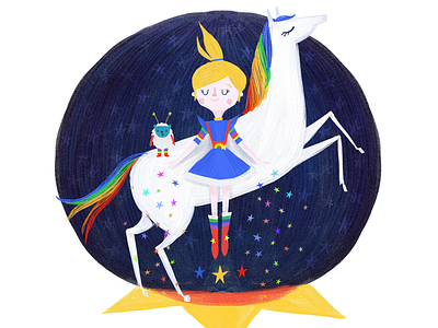 Before sailormoon there was RAINBOW BRITE character girl horse illustration rainbow
