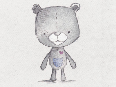 Rejected Bear bear concept sketch teddybear