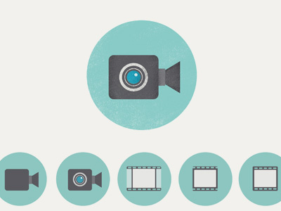 Video Icon variations app icon illustration video