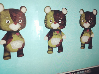 Bear Character Work annimation bear children learning illustration profile series television