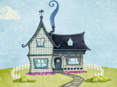 House P2— WIP background blues house illustration set design texture tv series
