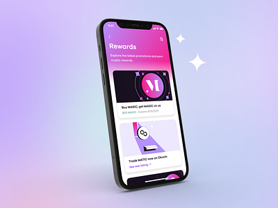 Rewards Center app branding crypto discovery promotion rewards