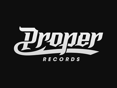 Proper logo music proper rap records