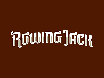 Rowing jack beer ipa jack label pirate rowing sea