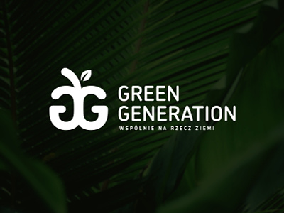 Green Generation apple core eco ecologic ecology gg green leaf ligature nature