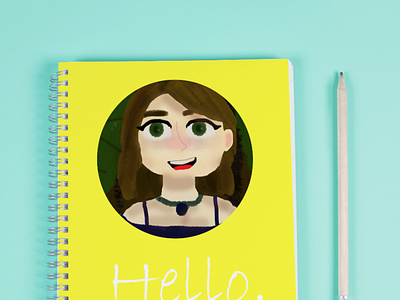 Notebook Design book books design designs girl hello note notebook notebook design notebook designs notebook mockup notebooks notes yellow