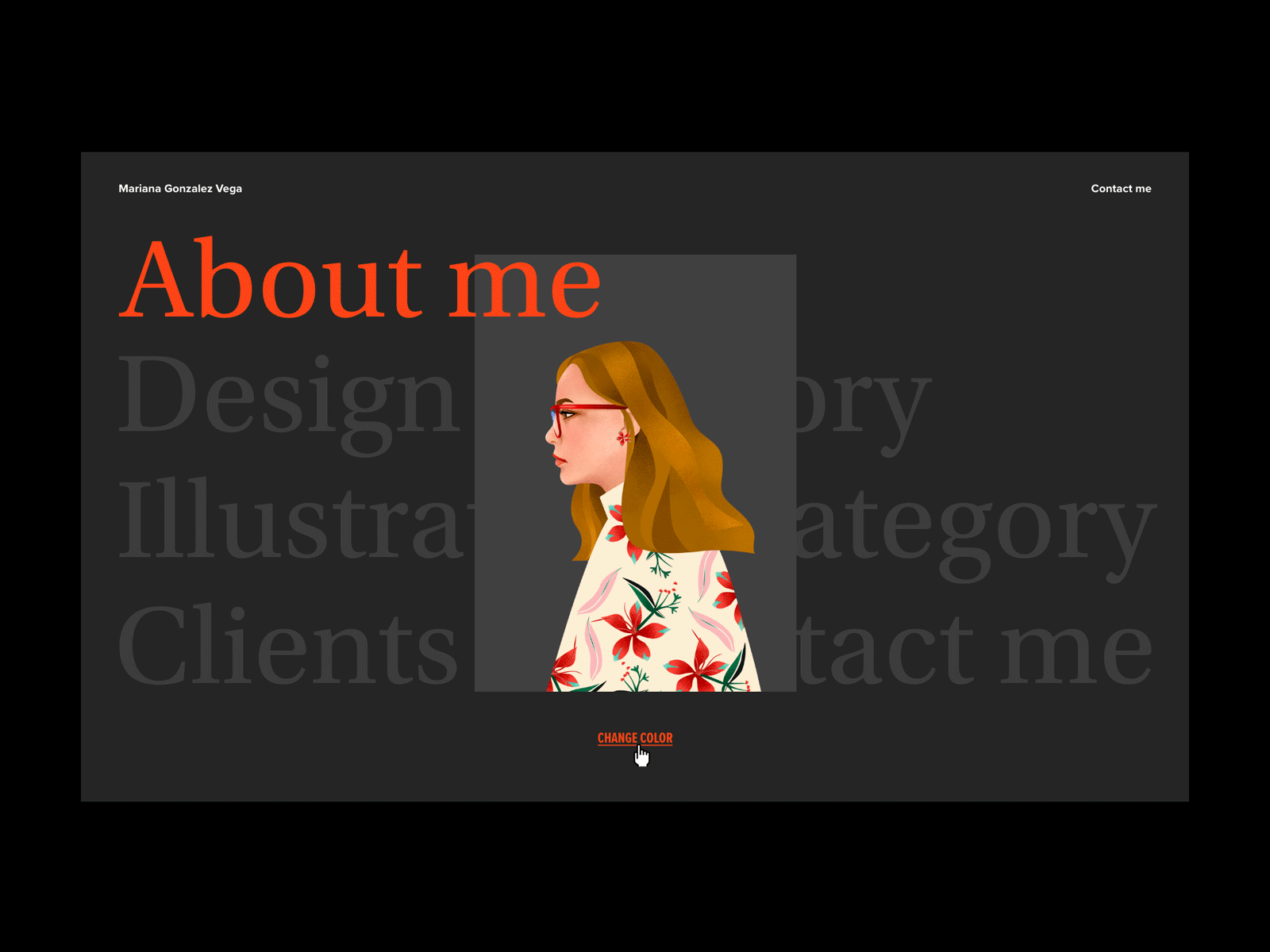 Website menu animation art character color design illustration interactive interface ui user experience user interface ux visual design web