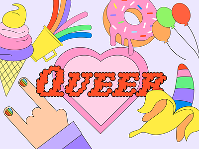 Pride Month 2021 art design digital figma gender neutral illustrations illustrator pride pride2021 pridemonth queer