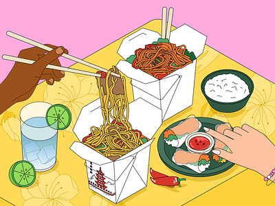 Food and more food branding color color palette digital graphic design ill illustration