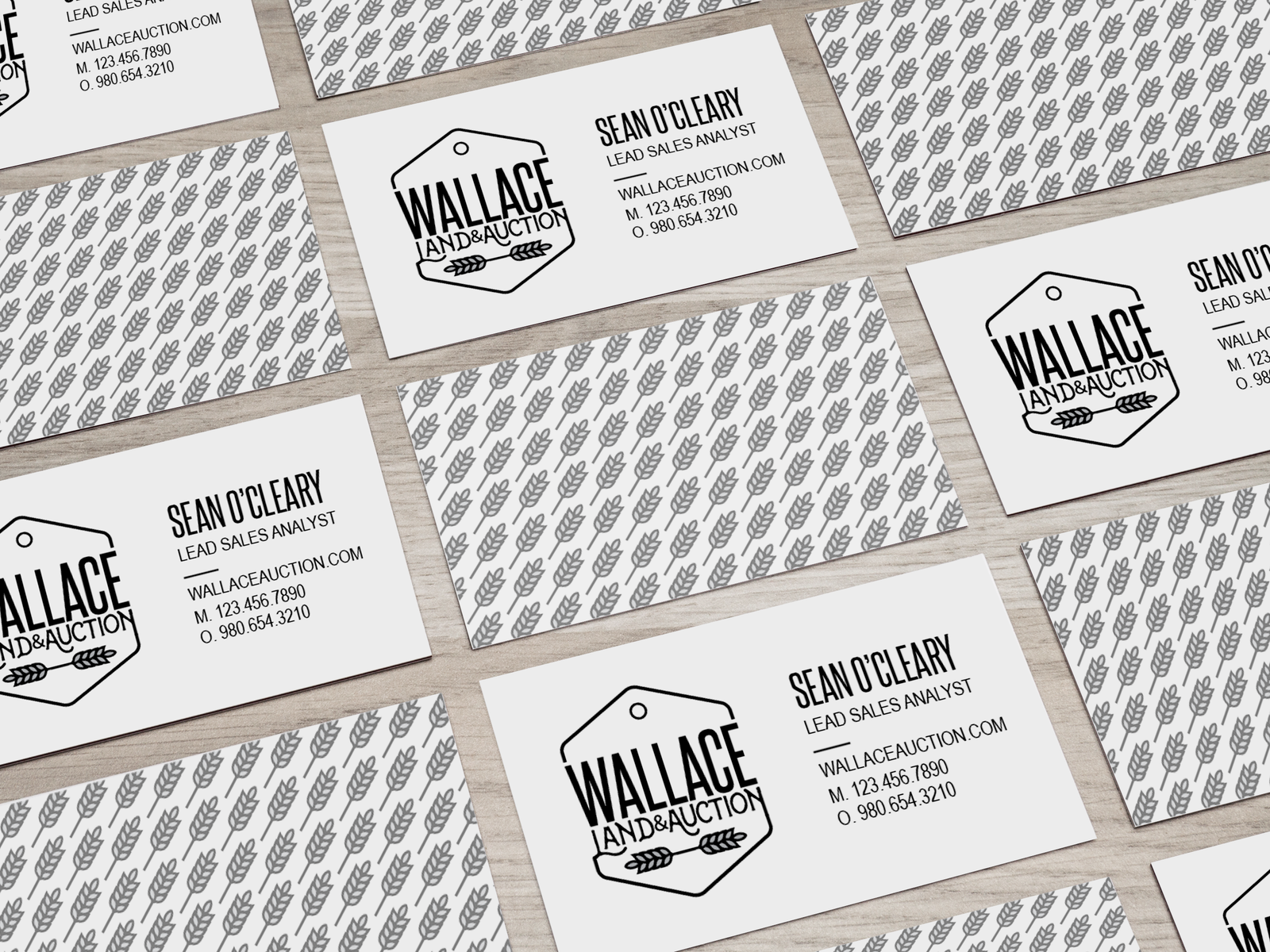 Wallace Land & Auction Brand Identity by Kelly Graves on Dribbble