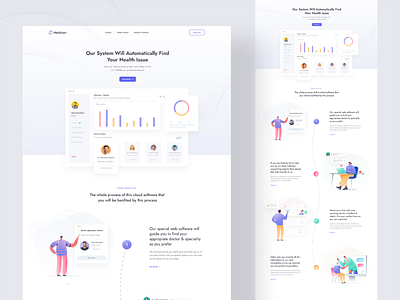 Medical Saas Landing Page Design