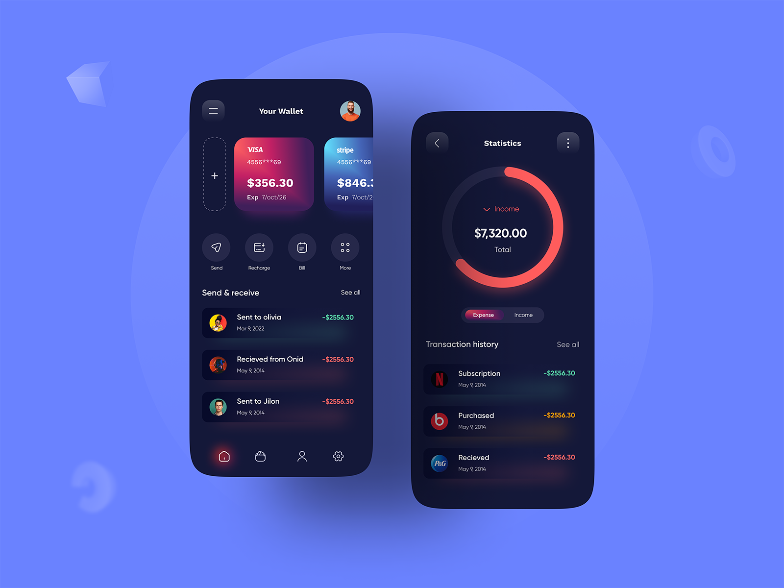 Finance Mobile App Design by Saieed Chowdhury on Dribbble