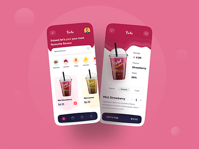 Fresh Juice App Design