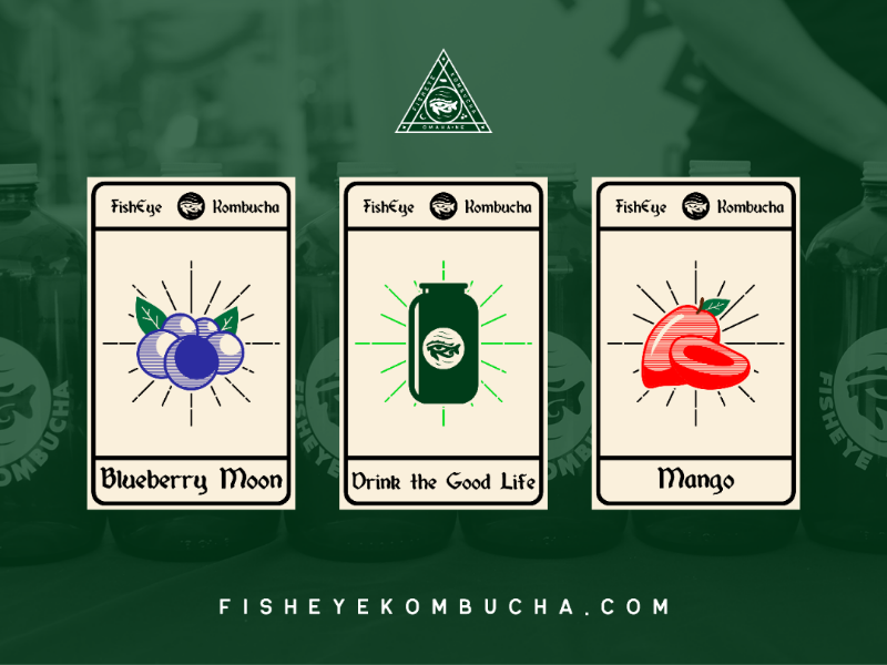 FishEye Kombucha Flavors by Ben Matukewicz on Dribbble