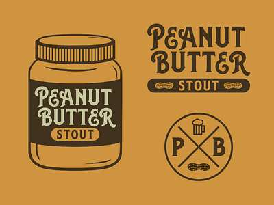 Peanut Butter Stout Branding beer beer label omaha