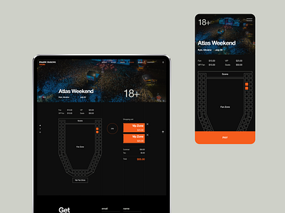 Imagine Dragons: places booking aftereffects animation design animations booking concert dark theme flat imagine dragons interaction principle protopie ui ux uxui victtoriodetroy web