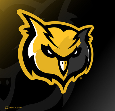 Owl Mascot Logo branding design esportlogo icon logo logodesigner mascotlogo owl owllogo owlmascot photoshop teamlogo