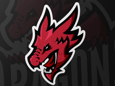 Dragon mascot Logo branding design dragon dragonlogo esportlogo illustration logo logodesigner mascotlogo photoshop
