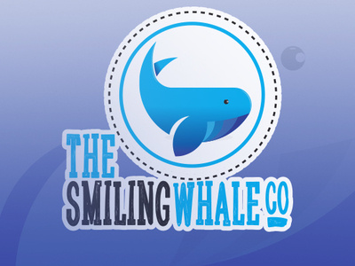 The Smiling Whale Co logo branding design icon illustration logo logodesigner mascotlogo photoshop typography whale logo