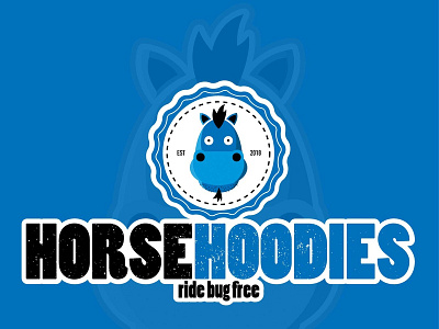 Horse Hoodies LOGO branding design icon illustration logo logodesigner mascotlogo photoshop