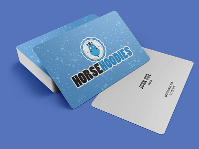 Horse Hoodie Business Cards branding design horse logo icon illustration logo logodesigner mascotlogo photoshop