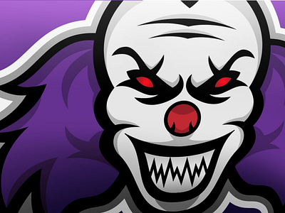 Scary Clown Mascot Logo Project: Killa Clown Industries appareldesign branding clown clownlogo design esportlogo icon illustration logo logodesigner mascotlogo photoshop scaryclown teamlogo typography vector