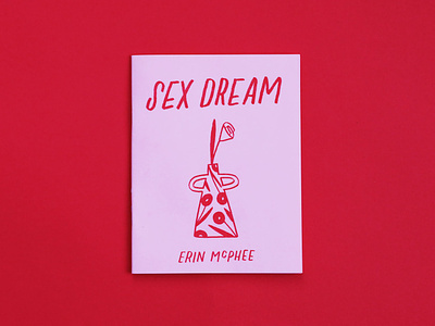 Sex Dream Zine design illustration ladies lady pink red riso risograph self published zine