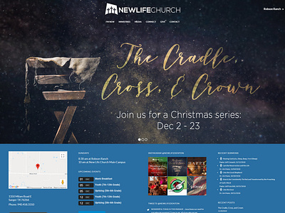 Hero Slider christmas church website jesus new life church sermon art