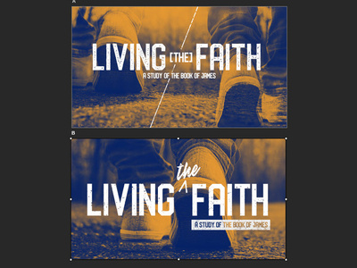 Living the Faith Sermon Series living the faith faith book of james church jesus sermon art sermon title sermon sermon series design church design church media